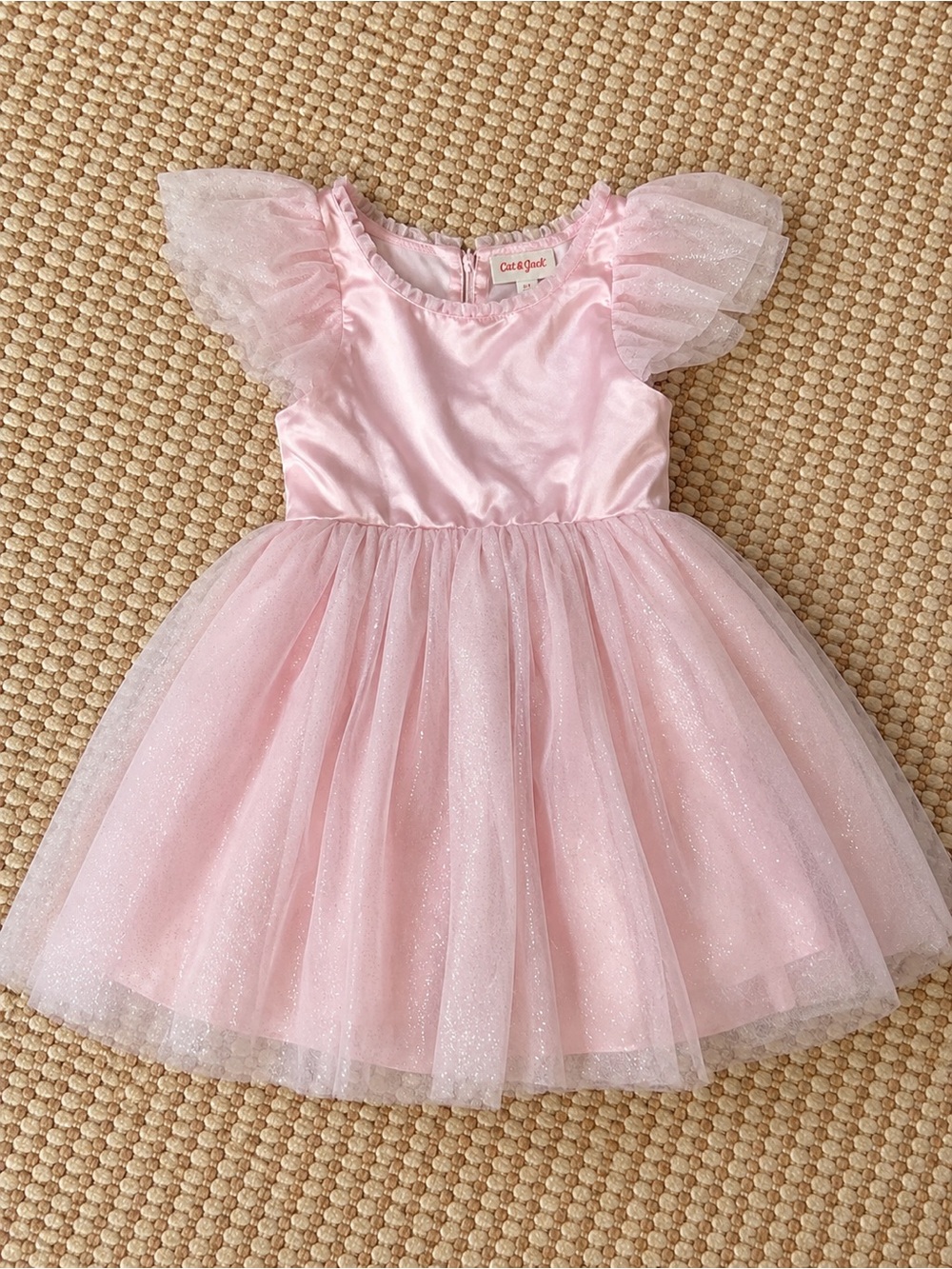 Cat & Jack Pink Sparkly Tulle Dress | Size 5T | Princess Party Dress
